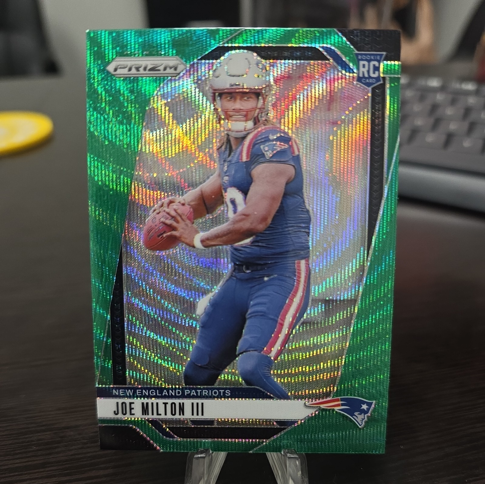 2024 Panini Prizm - Rookies Joe Milton III #354 - Green Wave Prizm RC