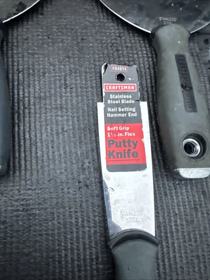 "Juego de 6 cuchillos raspadores de cinta de masilla sexy Sears Craftsman EE. UU. 1,5""-6""" Foto 4 de 4