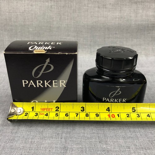 Tinta de pluma negra Parker Quink 2FL OZ-57CC Sanford nueva botella sin abrir - Imagen 5 de 5