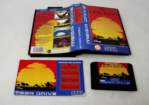 Vintage 1994 90s Sega Mega Drive Megadrive Disney's The Lion King Game Boxed Pal - Picture 8 of 14
