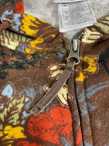 Disneyland Surf Co Brown Full Zip Jacket Hoodie Hula Minnie Tiki Island XL - Picture 4 of 13