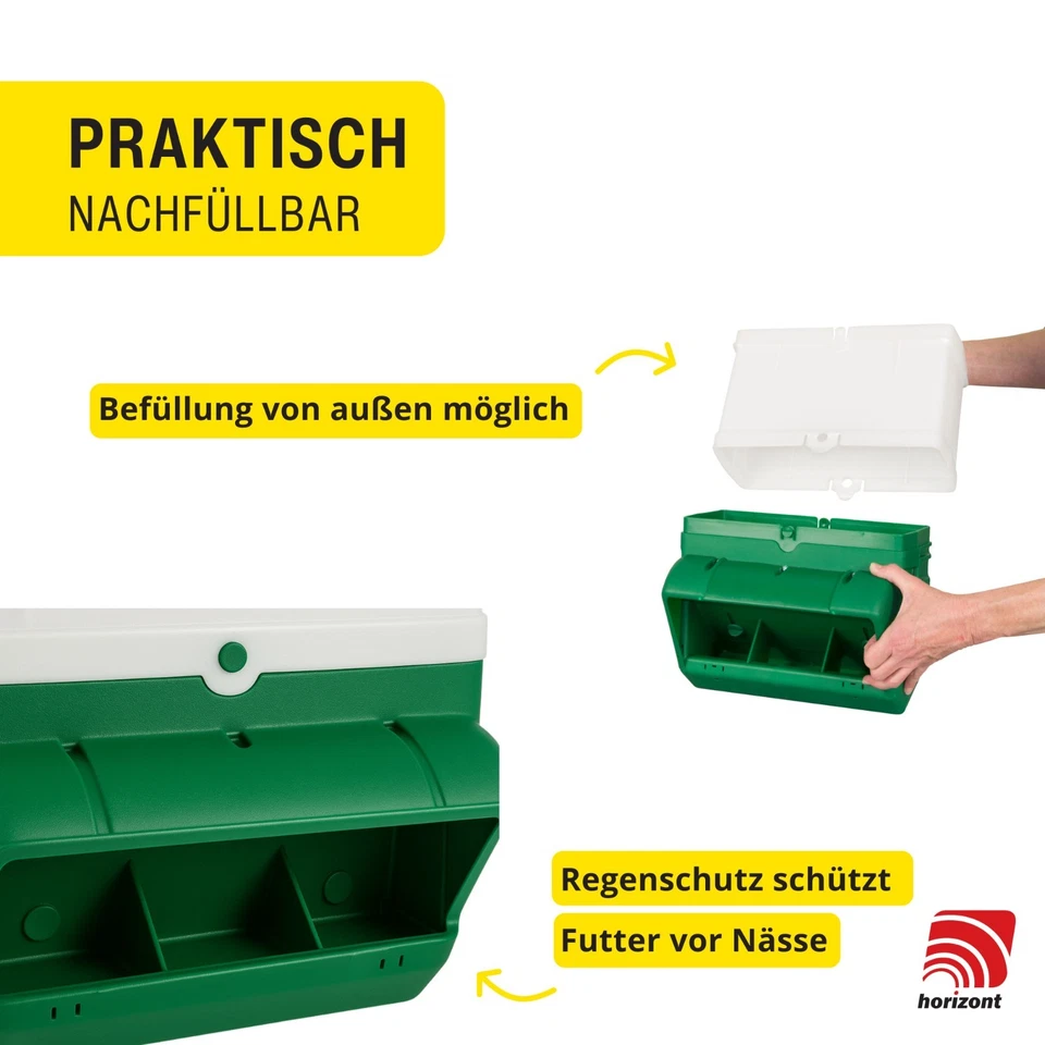 Geflügelfutterautomat Futterspender Geflügel verzinkt für Hühner 10kg - 20kg - Bild 3 von 4