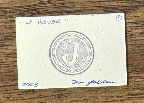 Piccole Miniature Dipinto “Lt House” 1 x 1/2” MICRO -Artista Don Joslyn - Foto 3 di 13