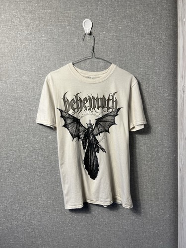 Vintage Behemoth Black Metall Big Logo Rock Band T-Shirt Size M