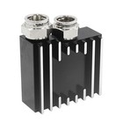 Getriebekühler Autoteile Schwarz 76*62 Mm/2,99*2,44in Aluminiumlegierung