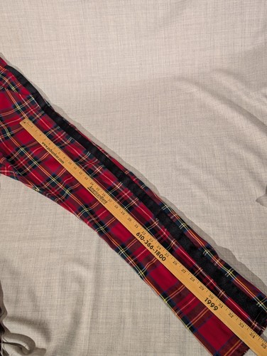 Pantalones Punk Rock a Cuadros Rojos Colección Karter Talla 30 - Imagen 9 de 9