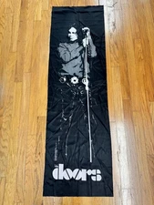 VTG 1988 THE DOORS JIM MORRISON Tapestry Door Wall  21" X 67" Display Banner