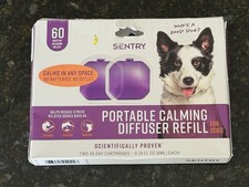 SENTRY Portable Pheromone Calming Diffuser Refill for Dogs 2 Pack 60 Days Total
