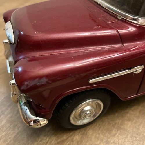 Solido 1955 Chevy Stepside Pickup #SS 7602 1:24 Scale Diecast Burgundy Read - Picture 21 of 23