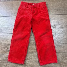 Janie and Jack Boys Red Corduroy Pants 4 Holiday Christmas Special Occasion