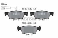 Textar Bremsbelagsatz, Scheibenbremse 2436801 FüR VW