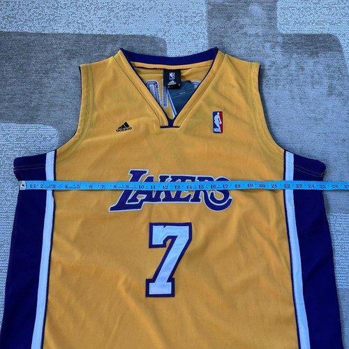 Adidas Los Angeles Lakers Swingman Ramon Sessions Gold Jersey Men’s 52 NWT - Picture 9 of 13