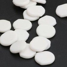 White Clip Slip Earring Comfort Pads Backs Findings Bulk Lot of 50 pcs