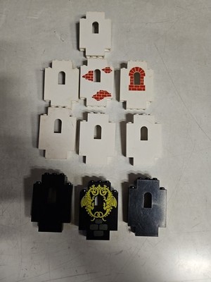Lego Ritter Castle 4444 Mauer weiß Panel 2x5x6 Burg Schloss 10 Stück