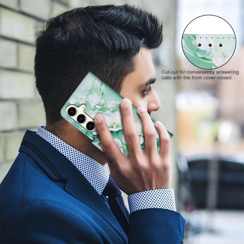 Patterned Wallet Case for Samsung Galaxy S25 S24 Ultra S24FE S23 S22 S21 Plus - 第 9/20 張圖片