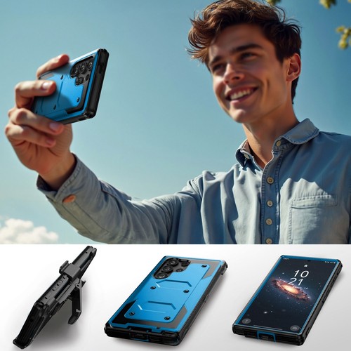 Für Samsung Galaxy S24 Ultra S24+ Handyhülle Stoßfest Gürtelclip Holster Cover - Bild 28 von 100