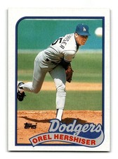 Orel Hershiser 1989 Topps #550 Los Angeles Dodgers NM-MINT