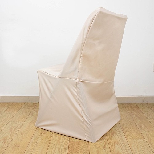 20 pz COPRISEDIA pieghevole beige LIFETIME coprisedia poliestere forniture matrimonio - Foto 5 di 8