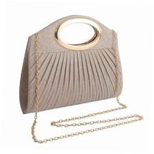 evening clutch bags for women formal, cute mini sparkly champagne clutch