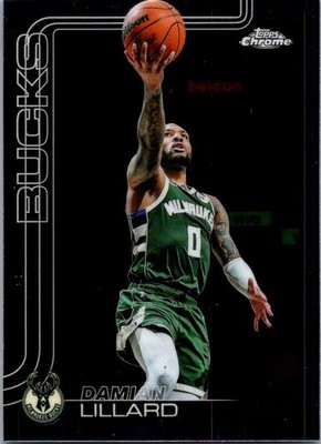 2025-26 Topps Chrome Basketball Damian Lillard - Free Shipping