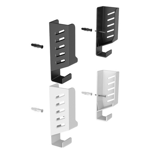 Sleek Wall Mounted Holder for Laptops and Modems with Cable Management - Afbeelding 2 van 14