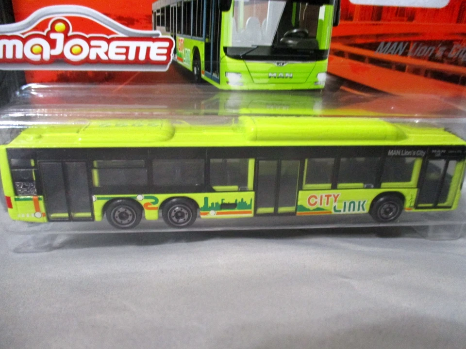 Majorette Man Lion's City C Passenger Bus  1:100  scale 5-3/4 inch Diecast Metal - Image 2 of 4