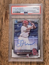 2025 Bowman - Chrome Prospect Autographs JJ Wetherholt #CPA-JW (AU, RC)