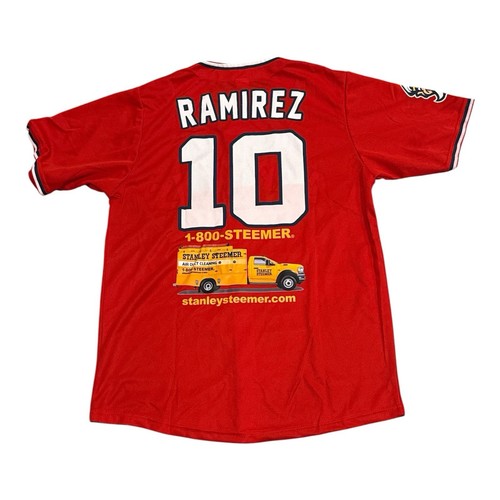 Lake County Captains Jose Ramirez Cleveland Guardians Red MiLB Baseball Jersey M - Picture 2 of 8