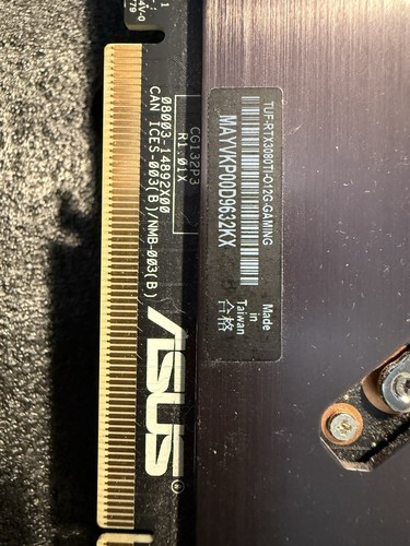 ASUS TUF NVIDIA GeForce RTX 3080 Ti 12GB GDDR6X Gaming Graphics Video Card - Afbeelding 2 van 4