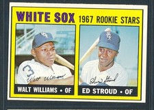 1967 Topps #598 WHITE SOX ROOKIE STARS High # SP, Williams & Stroud RC ~ EX-MT