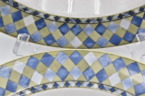 Carmina Royal Doulton Pasta, Salat, Suppenschüssel Harlekin Zitrone 11 1/8" Neuwertig 4 Stück - Bild 6 von 16