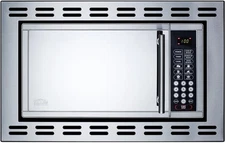 Summit 24IN Over The Range Microwave 0DOT9 cu ft Built In Stainless Steel