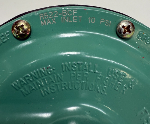 Fisher Controls R522-BCF LP - Natural Gas Regulator 1/2"NPT 9.5-13In WC - Picture 10 of 18