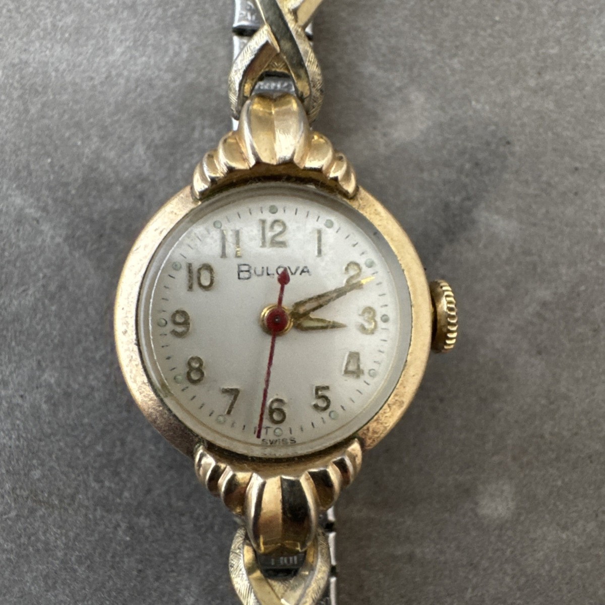 BULOVA M4 10k Rolled Gold Plated Mechanical Women's Wristwatch - Main Image