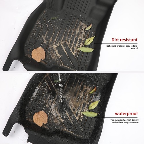 TPE Floor Mats Liners Fit For 2018-2022 Toyota Tacoma Double Cab All Weather - Imagen 4 de 16