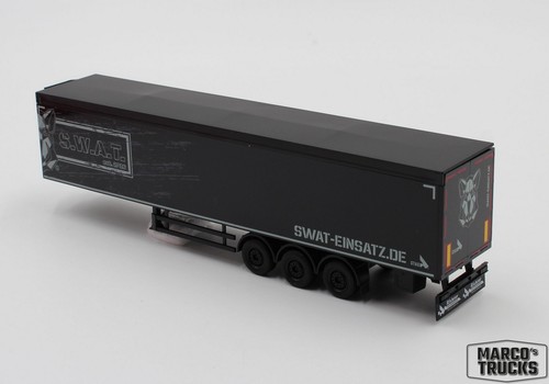Herpa Sale walking floor trailer "S.W.A.T." from No. 317603 1:87 /HN3137-2