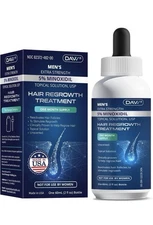 Minoxidil for Men Hair Growth Serum: Minoxidil 5% with Biotin Hair 2oz EXP 8/28