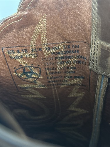 Botas occidentales Ariat Heritage para mujer 10001021 15725 talla 8,5B marrón envejecido - Imagen 15 de 17