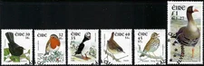 2001 Ireland Sg 1424/1429 Birds Definitive Dual Currency Fine Used
