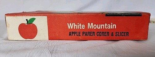 Vintage Gusseisen White Mountain Apfelschere Entkerner Hobel Schäler OVP - Bild 5 von 15
