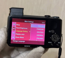 Sony Cyber-Shot DSC-H90 16.1MP 16x Zoom Digital Camera Black W/ Battery Tested