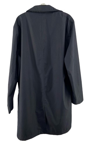 Lands’ End Mens Size 42-44 L/T Black Weather Resistant Overcoat Removable Liner - Picture 6 of 9