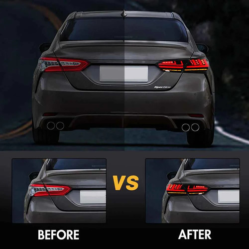 Luces traseras LED ahumadas para Toyota Camry SE 2018-2024, XSE, LE (estilo Lexus) - Imagen 2 de 6