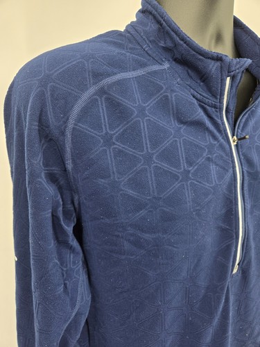 Nike Pullover XL Blue Quarter Zip Running Tennis Walking Long Sleeve Men - Picture 12 of 16