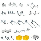 Products 26 pc. Pegboard Hook & Bin Assortment for 1/8 In. and 1/4 In. Pegboard
