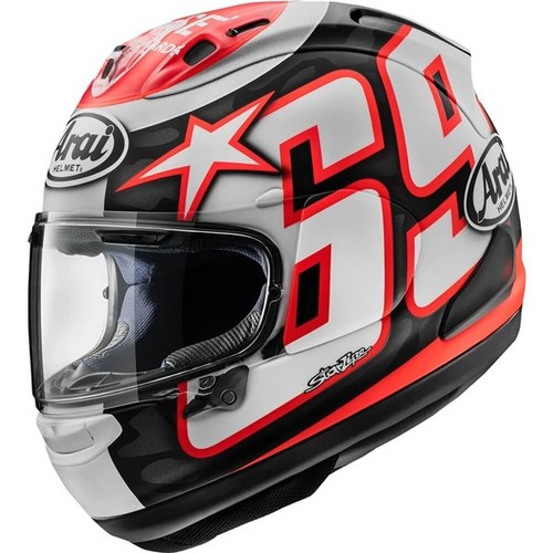 Arai Corsair-X Nicky Reset Full Face Helmet, Black/White/Red