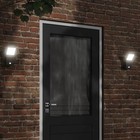 Outdoor LED Wall Light 10x15x22cm Black Die-cast Aluminium 2pcs IP54 9W Sensors