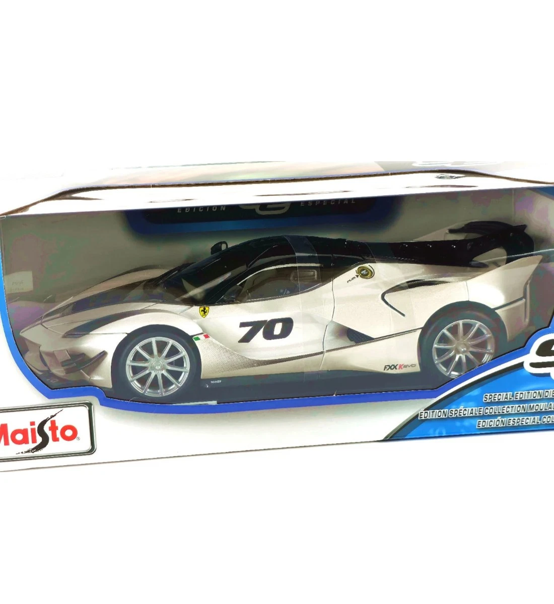 Maisto 1:18 Ferrari FXX-K Evo #70 White Diecast Special Edition New in Box