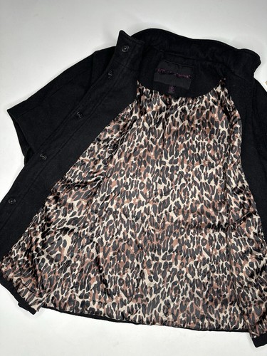 Betsey Johnson Cape Coat Batwing Wool Blend Poncho Jacket Black | 6 - Picture 5 of 9