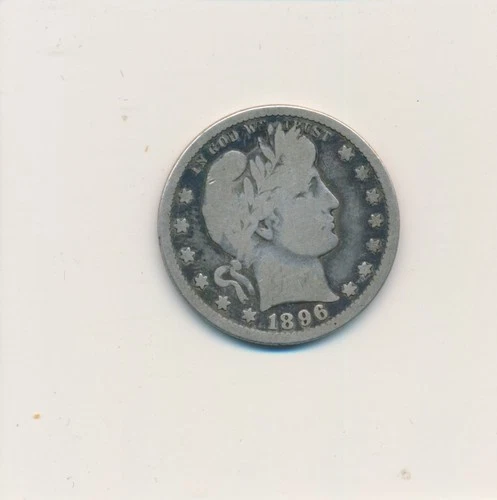 1896 - O 25C BARBER QUARTER DOLLAR US COIN